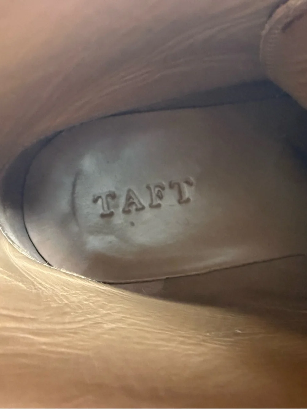 Taft Brown Leather Chukka Lace-Up Handcrafted Boots Mens Size 42 Good Condition